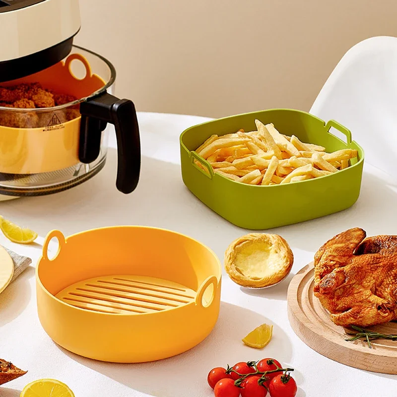 Air Fryer Silicone Pot Liner - Revestimientos redondos para freidora de aire,