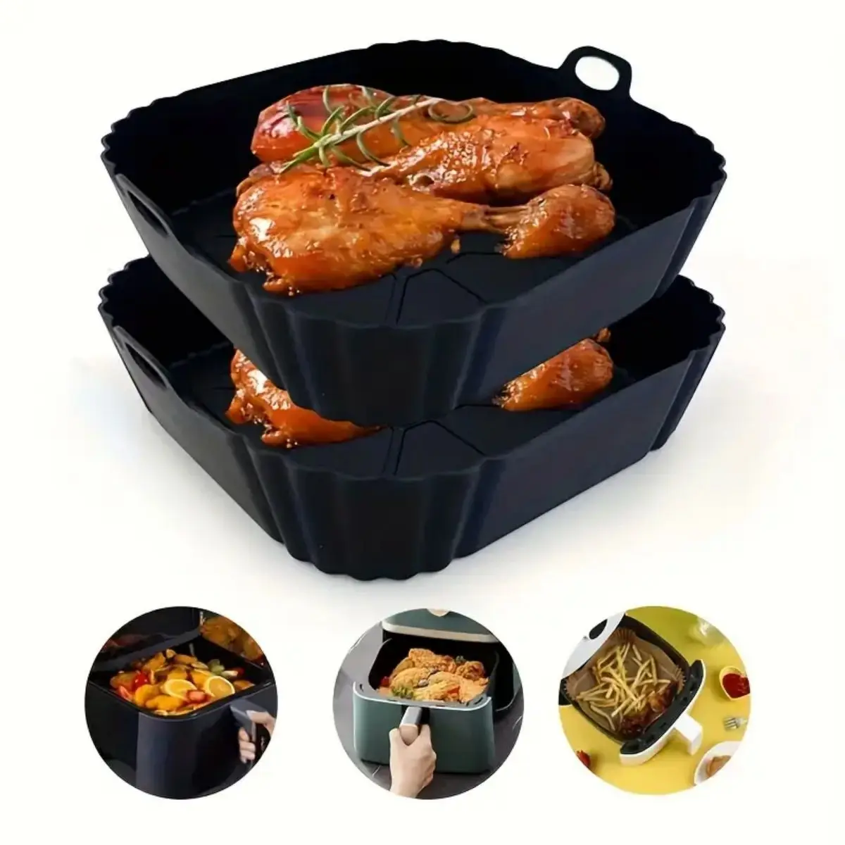 Olla de silicona reutilizable  - Air Fryer Silicone Pot Liner reseña y precio