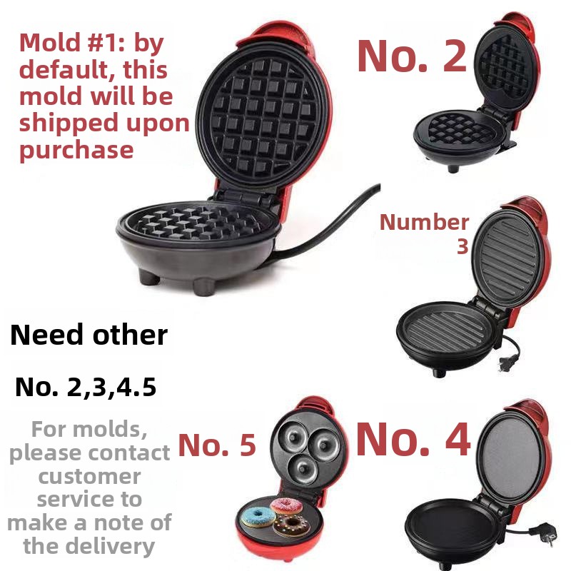 Mini Máquina de Desayuno JIHUA - Mini Waffle Maker Machine reseña y precio