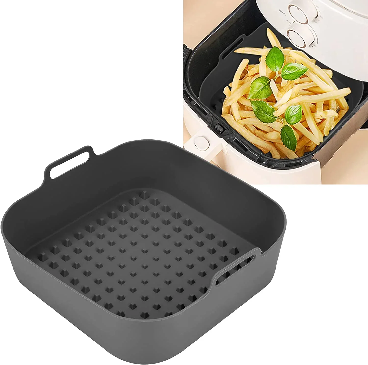 Olla de silicona para freidora - Air Fryer Silicone Pot Liner reseña y precio