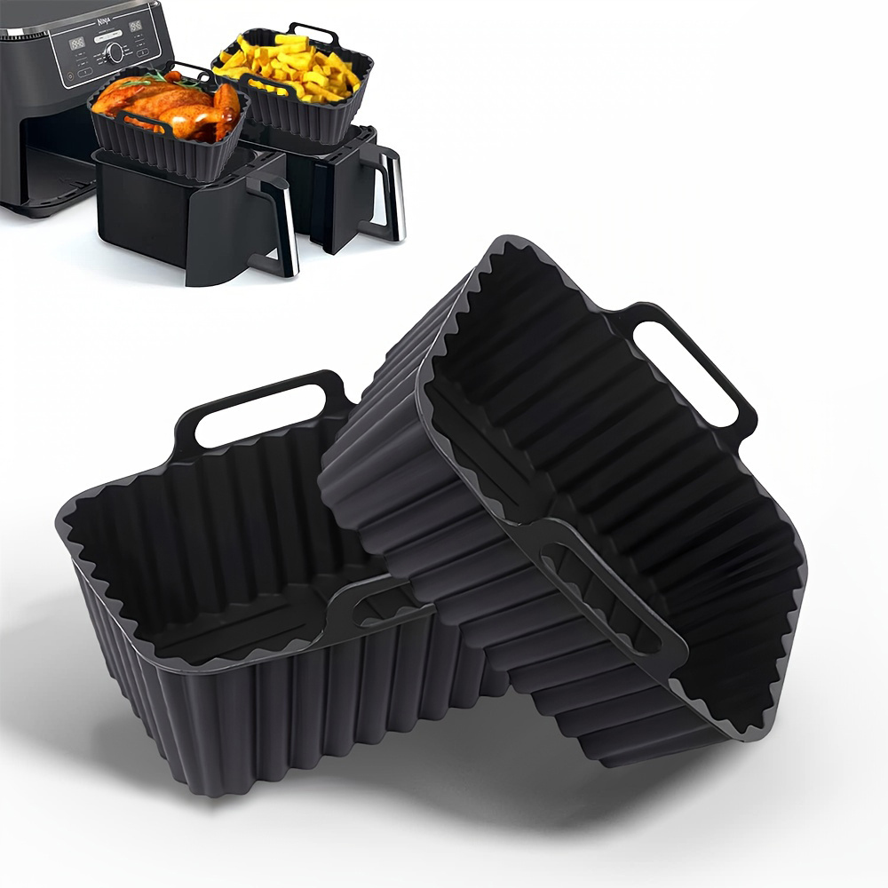 2 unidades de recipiente de si - Air Fryer Silicone Pot Liner reseña y precio
