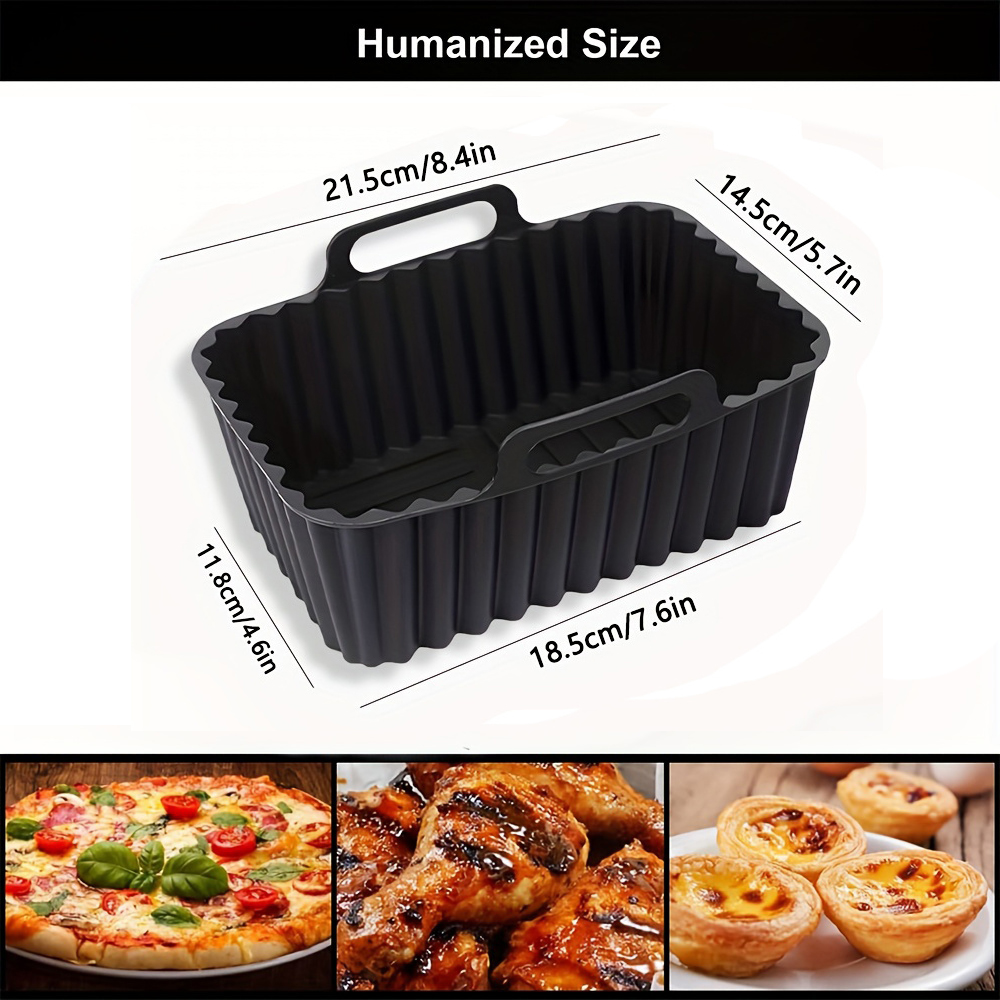 2 unidades de recipiente de si - Air Fryer Silicone Pot Liner reseña y precio
