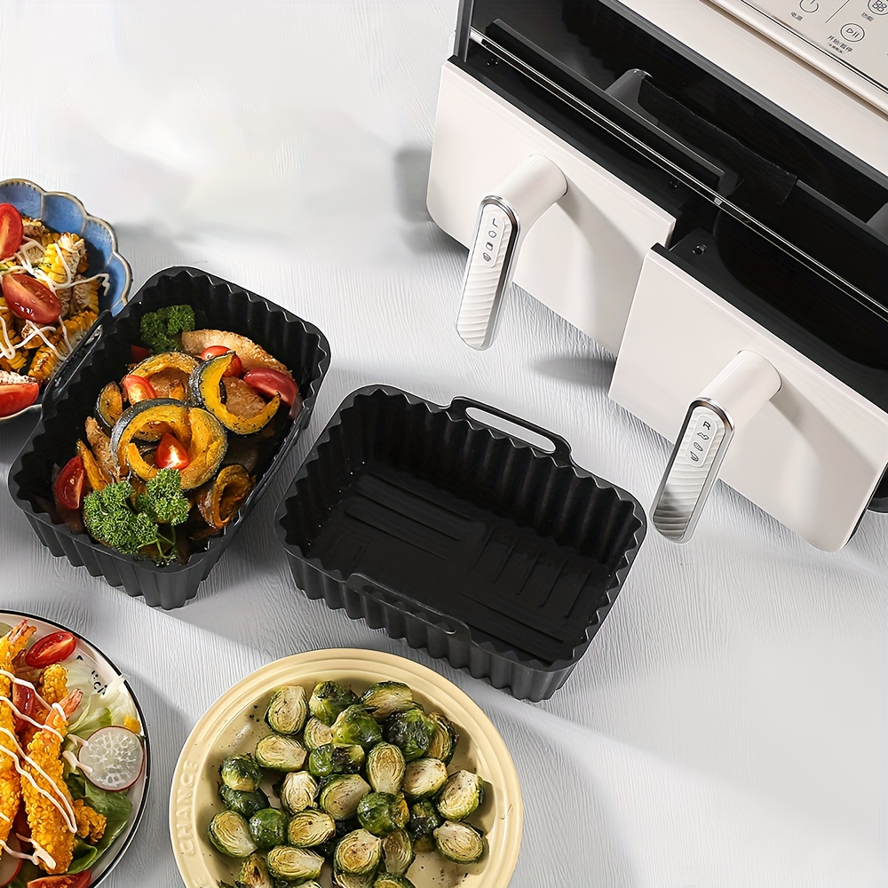 2 unidades de recipiente de si - Air Fryer Silicone Pot Liner reseña y precio