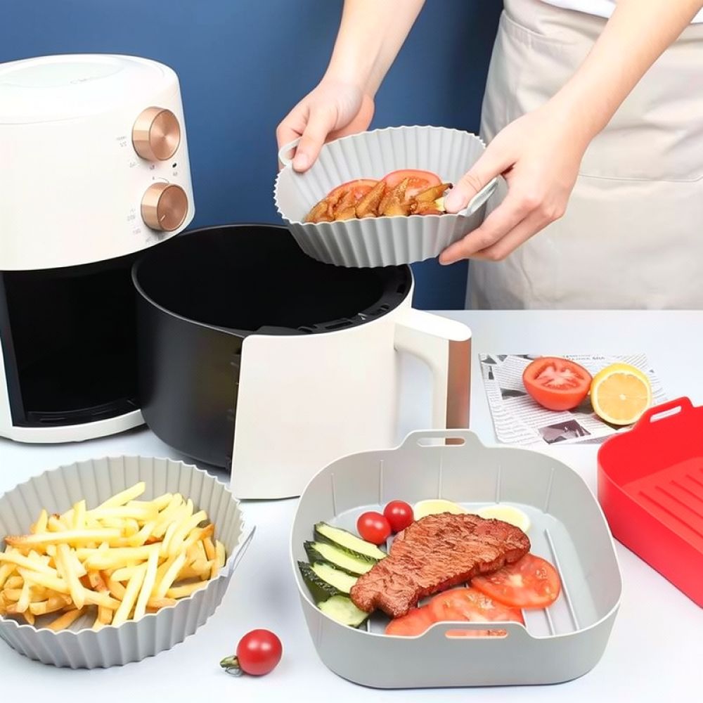 Revestimiento de silicona cuad - Air Fryer Silicone Pot Liner reseña y precio