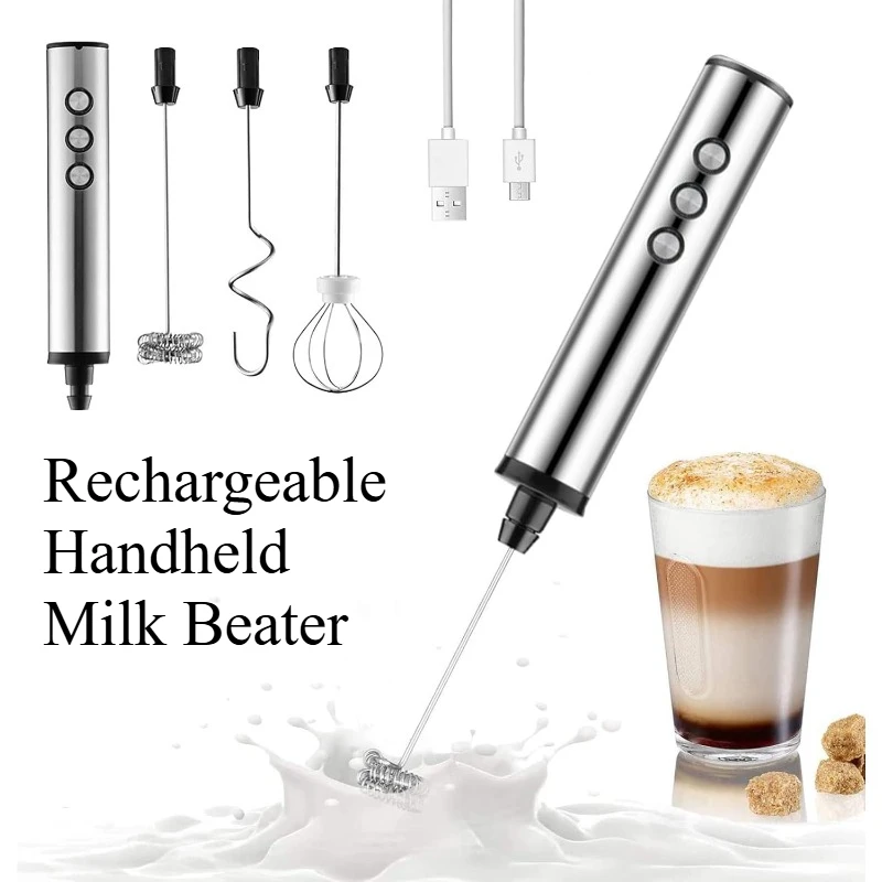 Espumador de leche eléctrico p - Electric Milk Frother Handheld reseña y precio