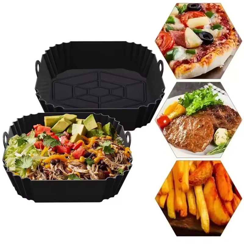 Bandeja de silicona para freid - Air Fryer Silicone Pot Liner reseña y precio