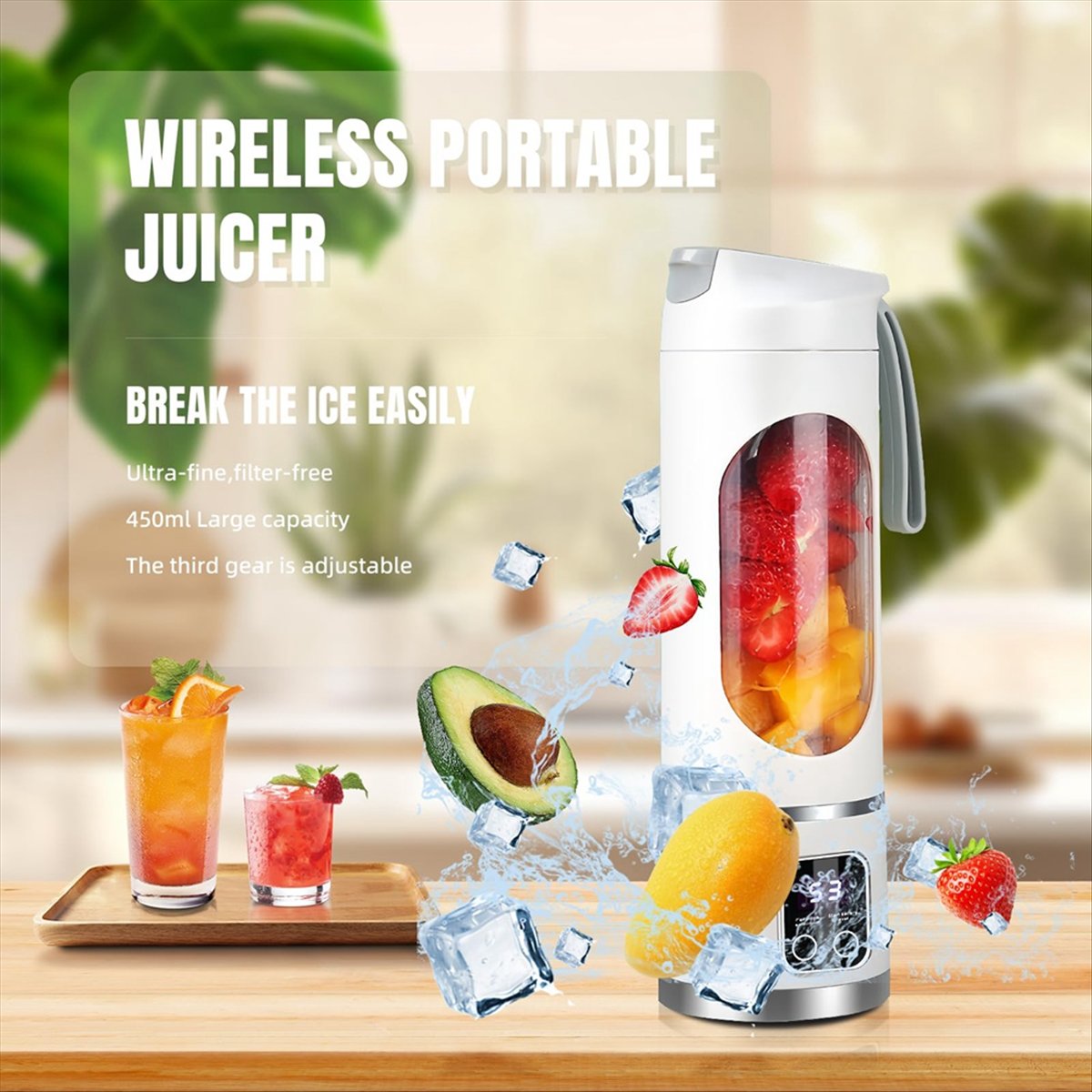 Licuadora portátil recargable  - Portable Blender Usb Rechargeable reseña y precio