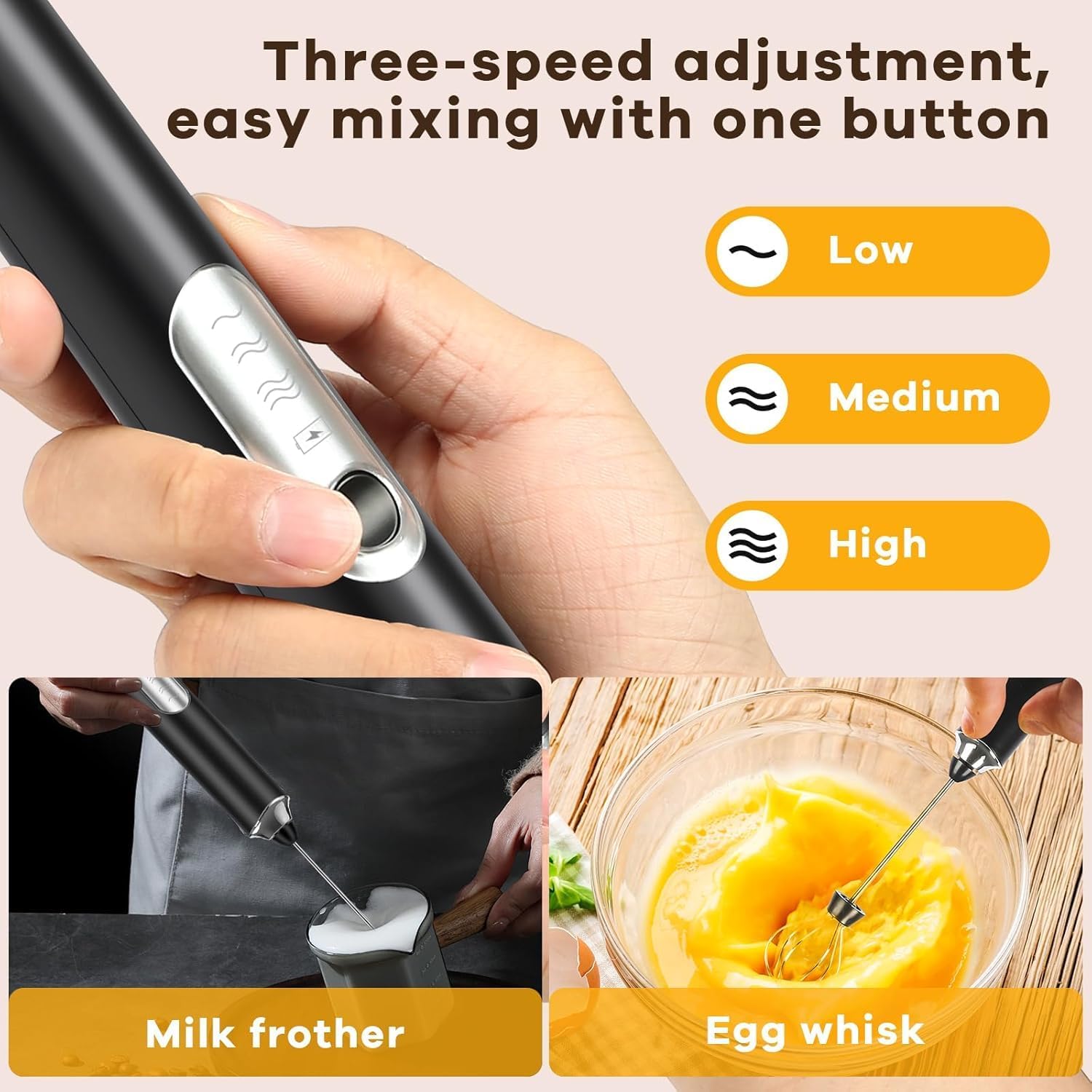 Nuevo Espumador de Leche Recar - Electric Milk Frother Handheld reseña y precio