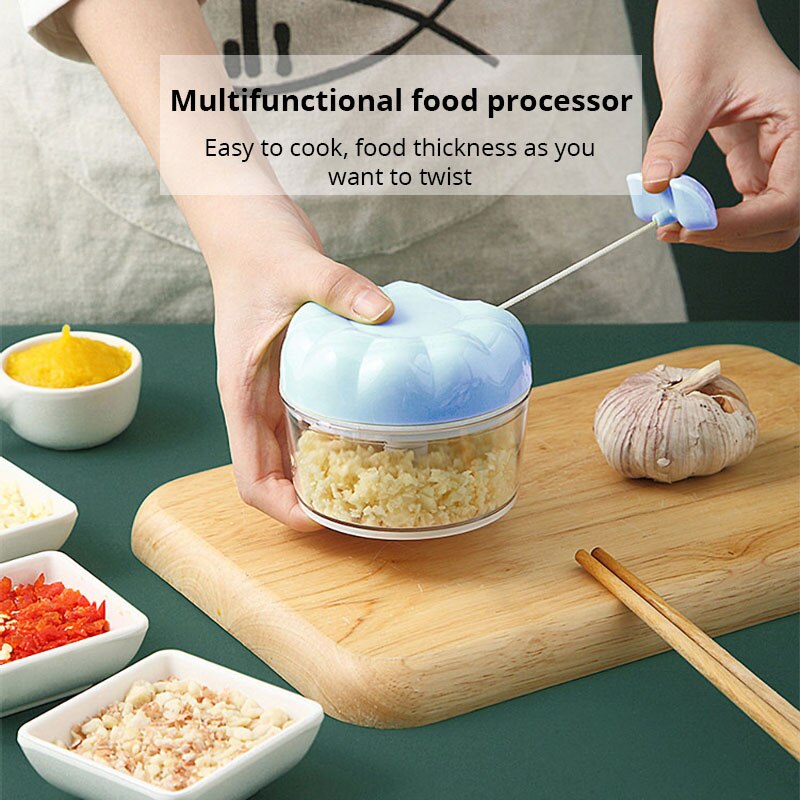 Trituradora Manual de ajo azul - Immersion Hand Blender Set reseña y precio