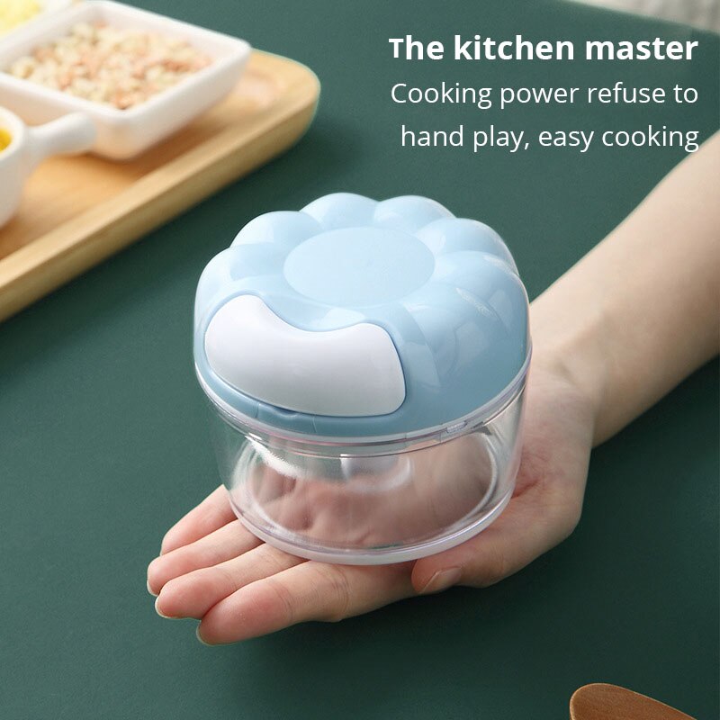 Trituradora Manual de ajo azul - Immersion Hand Blender Set reseña y precio