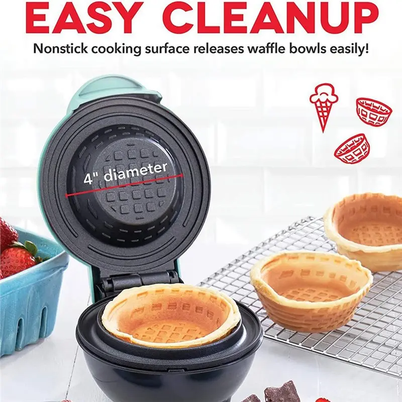 Para la cocina del hogar: máqu - Mini Waffle Maker Machine reseña y precio