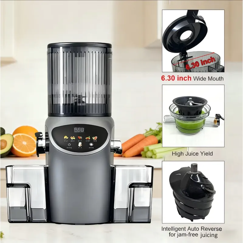 Extractor de Jugos Eléctrico d - Electric Slow Juicer Cold Press reseña y precio