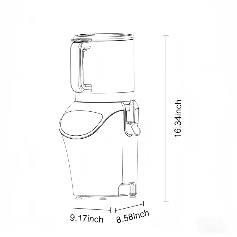 Extractor de Jugos Eléctrico d - Electric Slow Juicer Cold Press reseña y precio