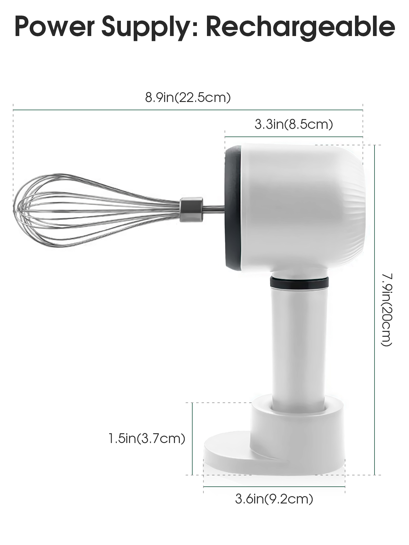 Batidora de mano eléctrica rec - Portable Blender Usb Rechargeable reseña y precio